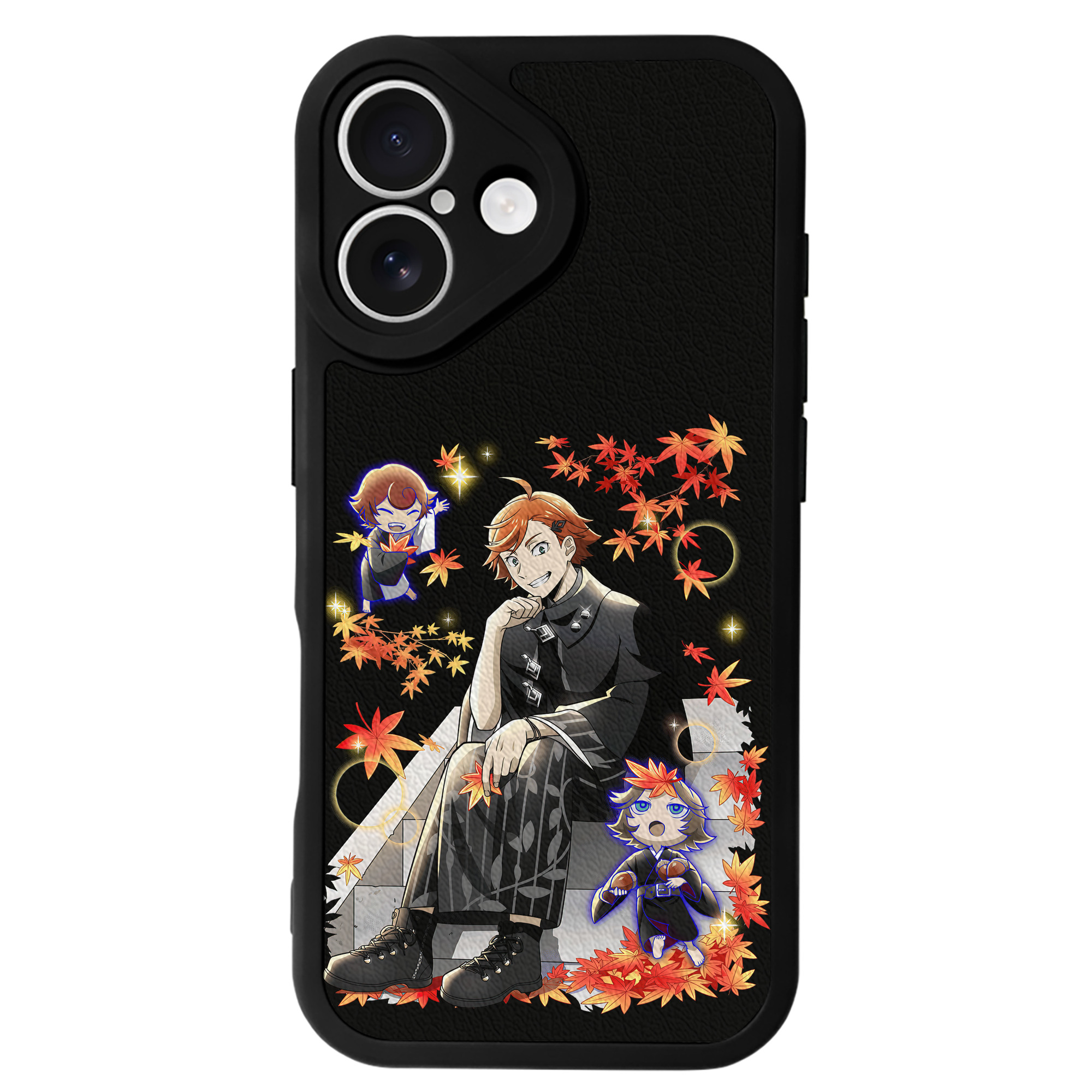 （画像用） 文豪ストレイドッグス Bungo Stray Dogs 【iPhone 16シリーズ対応】シリコンスマホケース（レザー調） 材質：シリコン
